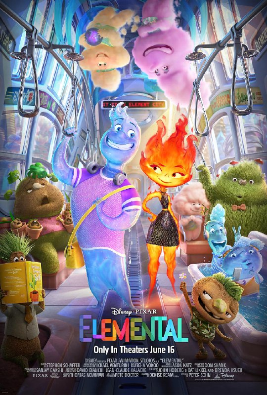 Elemental (2023) ⭐ 7.0 | Animation, Adventure, Comedy