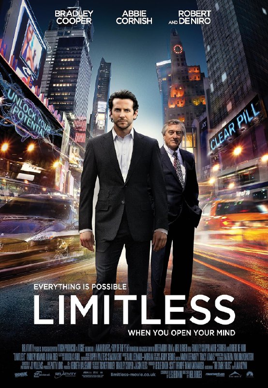 Limitless (2011) ⭐ 7.4 | Sci-Fi, Thriller